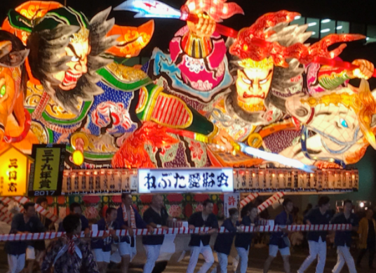 Nebuta festival in summer is the most popular attraction in Aomori.