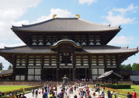 Todai-ji temple, the largest wooden structure in the world